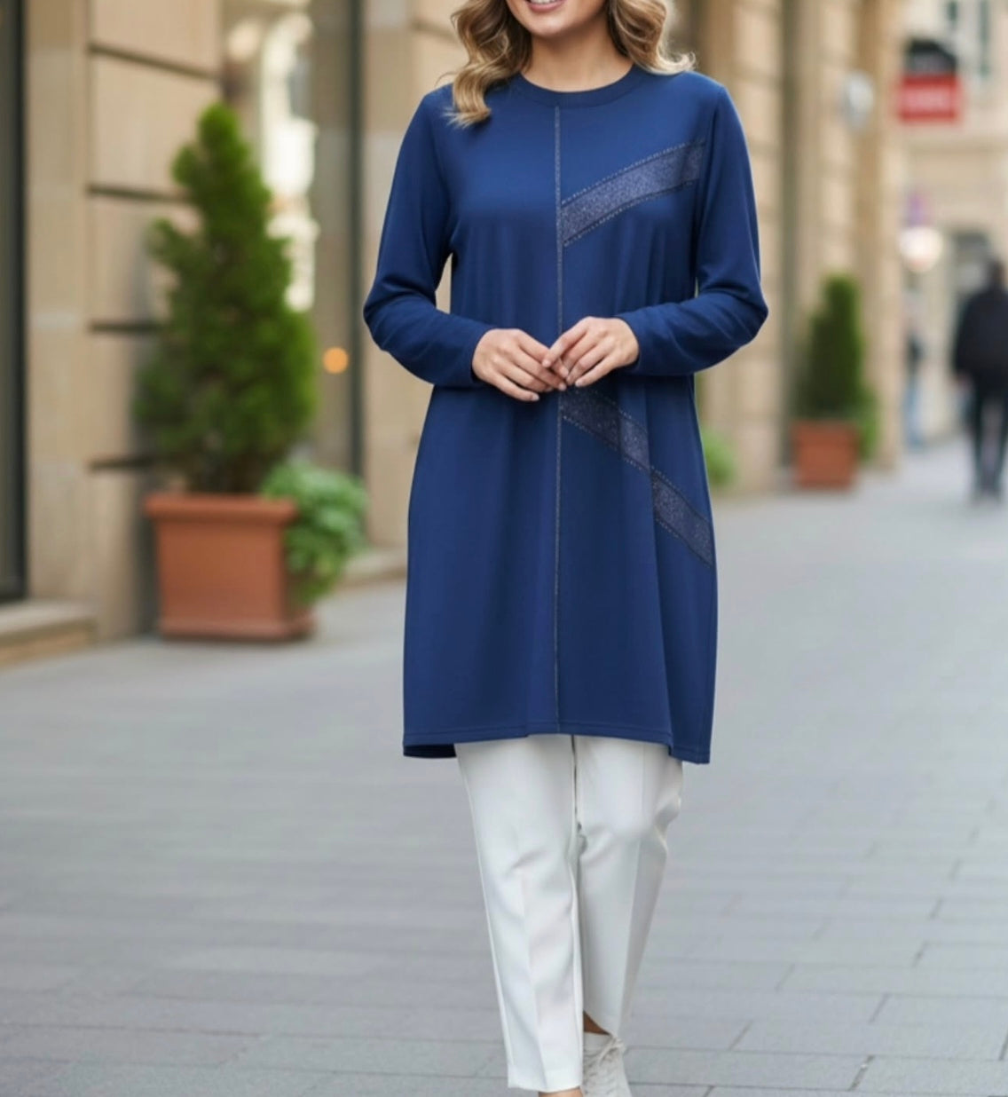 Kristal Kumaş Şık Tunik